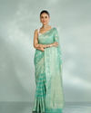 Emerald Elegance Art Silk Saree